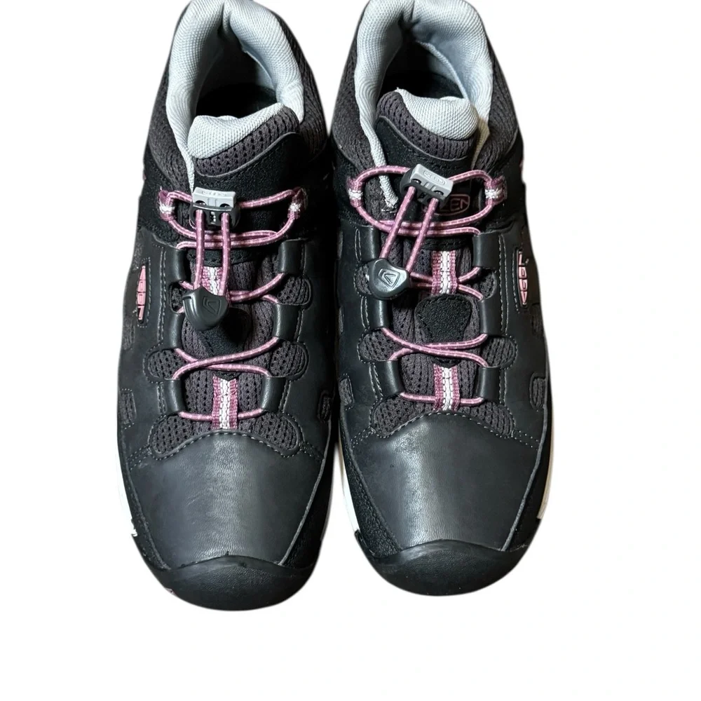 Keen Targhee Hiking Shoes Black Purple Sneakers Sz 5 Walking Outdoor Waterproof